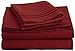 Clara Clark ® Supreme 1500 Collection 4pc Bed Sheet Set - King Size, Burgundy Red