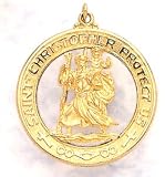 Saint Christopher Medal in 14kt Gold
