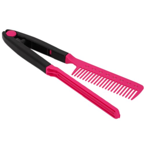 DIY Salon Hairdress Hairdressing Styling Hair Straightener V Shape Comb