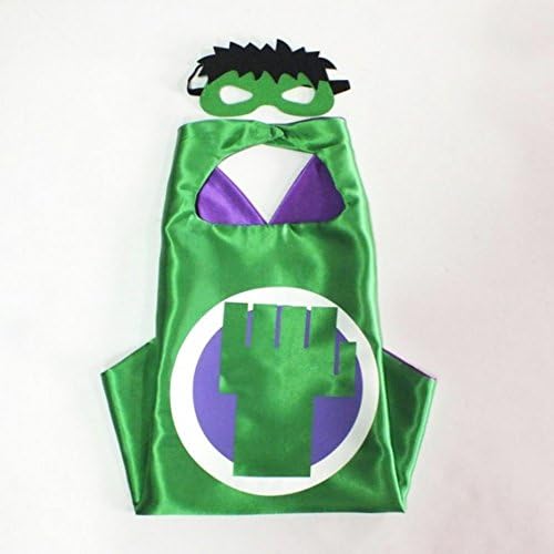 Superhero HULK CAPE AND MASK SET Super Hero **Ships from US** Halloween costume