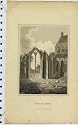 1805 VIEW PAISLEY ABBEY SCOTLAND ARCHWAY OLD PRINT