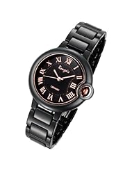 Rougois Ceramic Black Cloud Bulbous Watch Medium Size