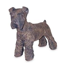 Wrought Iron Finish Schnauzer Garden Statue by 
