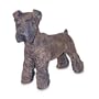 Wrought Iron Finish Schnauzer Garden Statue