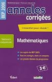 Math�matiques BEP Secteurs industriels