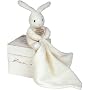Doudou et Compagnie Natural 10cm Rabbit and Towelling Doudou with Gift Box