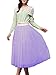 V28 Women 6-layer Mid Tulle Tutu Ballet Ruffle Bridal Petticoat Princess Skirt