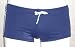 Navy/White Drawstring Square-Cut Boy-Short