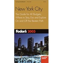 Fodor's New York City 2003
