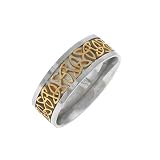 Celtic Ring Stainless Steel Gold Tone Ring