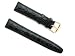 BANDA LEATHER WATCHBAND AFRICAN CROCODILE GRAIN LEATHER WATCH BAND WITH STAINLESS BUCKLE DESIGN-REAL ITALIAN CALF LEATHER-20 mm BLACK COLOR