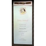 9 X 4 - Baby Announcement Cards with Envelopes- Pink Cow Jumped Over the Moon... by Gartner