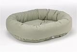 Bowsers Cotton Donut Dog Bed in Ferntree (Ferntree, X-Small (21in x 16in))
