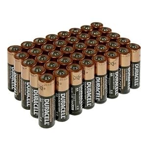 50 Pack Duracell Coppertop MN1500 AA Batteries