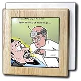 Review 3dRose LLC  / Dracula Goes to the Dentist - 6 Inch Tile Napkin Holder