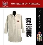 NCAA Nebraska Cornhuskers Gelscrubs Long Labcoat