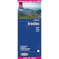 Brasilien 1 : 3:850:000: Kartenbild 2seitig, klassifiziertes Stra�ennetz, Ortsindex, GPS-tauglich durch GradnetzH�henschichten-Relief, exakte H�henlinien, rei�-und wasserfest