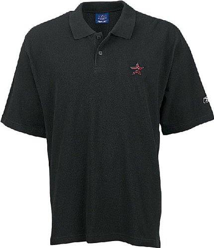 Houston Astros Black Adult MLB Polo Shirt By Reebok (XXL=52)