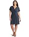 Just For Wraps Women's Plus-Size MJ Knot Front Fit-N-Flair Dress
