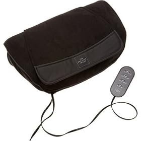The Sharper Image MSG-P110 Neck, Back and Shoulders Shiatsu Massager Pillow, Black