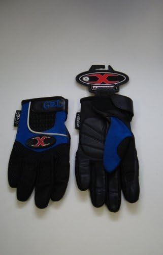 Texport Motorcycle Gel Gloves Blue/Black Size Medium