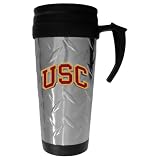 USC Trojans Diamond Plate Travel Mug - NCAA College Athletics - Fan Shop Sports Team Merchandise