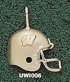 Logo Art Wisconsin Badgers Sterling Silver Helmet Pendant