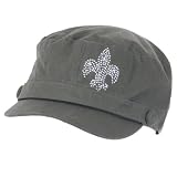 New Cotton Fleur De Lis Cadet Military Cap Hat Olive