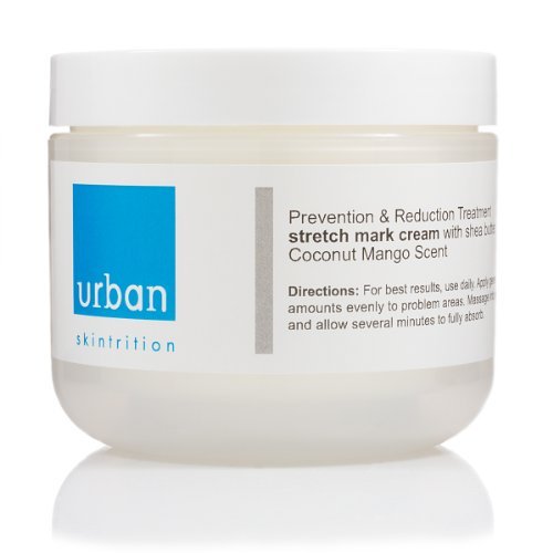 Urban Skintrition Stretch Mark Cream with Shea Butter - Coconut Mango Scent - 4 oz