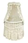 Badger Basket Elegance Round Baby Bassinet, White with Sage Toile