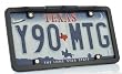 HD Ultra Slim License Plate Camera Black