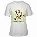 Women's White T-Shirt of Art Deco Snoopy with Woodstock & Friends (Charlie Brown, Peanuts, Halloween, Charles Schultz)