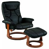 Dutailier Ultramotion Oslo European Classic Recliner Chair and Ottoman Set