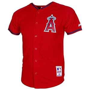 Mike Trout #27 Los Angeles Angels of Anaheim MLB Youth Cool Base Batting Practice Jersey (Youth Large 14/16)