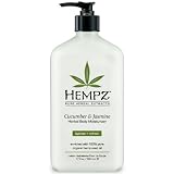 Hempz Pure Herbal Extracts, Cucumber and Jasmine, 17-Ounce Bottle