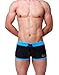 Zehui Swimming Trunks Fashion Boxer with Front Tie Men's Pants Swimwear DESMIIT Pattern Black 31-33 inch
