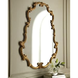 Oval Draped Mirror