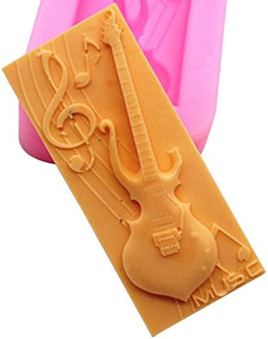 Lingmoldshop Musical Instruments C432 Craft Art Silicone Soap Mold DIY Candy Mould Craft Molds Handmade Candle Molds