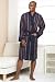 Fine Stripe Waffle Dressing Gown