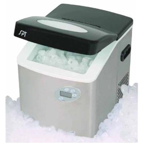 Sunpentown IM-101S Portable Ice Maker with LCD with Stainless Steel Body