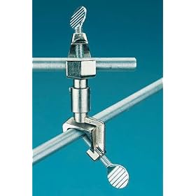 Fisher Scientific Castaloy Clamp Swivel Holder; 45 Deg Angle Thumbscrews