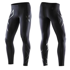 2XU 2013/14 Men's Recovery Compression Tights - MA1959b (Black/Black - XLT)