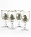 Kitchen & Housewares : Spode Christmas Tree Pedestal Goblets, Set of 4