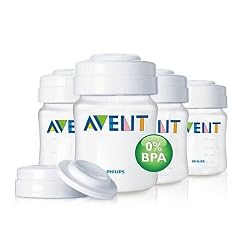 Philips AVENT 4 Pack BPA Free Classic Breast Milk Storage Set, Clear, 4 Ounce