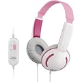 JVC HA-KD10-P Tiny Headphones for Kids - Pink