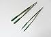 Tweezers Slide Locking PVC Rubber Tipped Set Of 2 Pointed and Blunt Non-Marring Tweezers Jewelry Tool Tweezers Tips Have Rubber Coating for Securely Holding to Not Mar or Scratch the Article By JTS