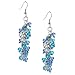 Stunning 2 Inch Blue Faceted Crystal Dangle title=