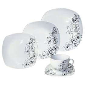 Arte Viva - 111303 - Service de Table 30 Pi�ces Tosca - Assiettes et Tasses � caf� - Design by Emilio Bilinni (Import Allemagne)
