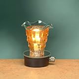 Decorative Bronze And Glass Telescope Electric Oil Aromatherapy Burner