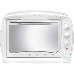 Mini Backofen mit 1600 Watt und 26 Litern Backraum - Umluft, hei�luft, Grill, Miniofen mit Drehspie� und Grillrost und Backblech